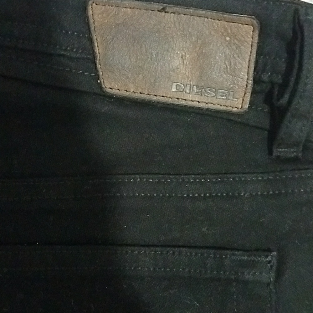 Diesl black stretch skinny denim